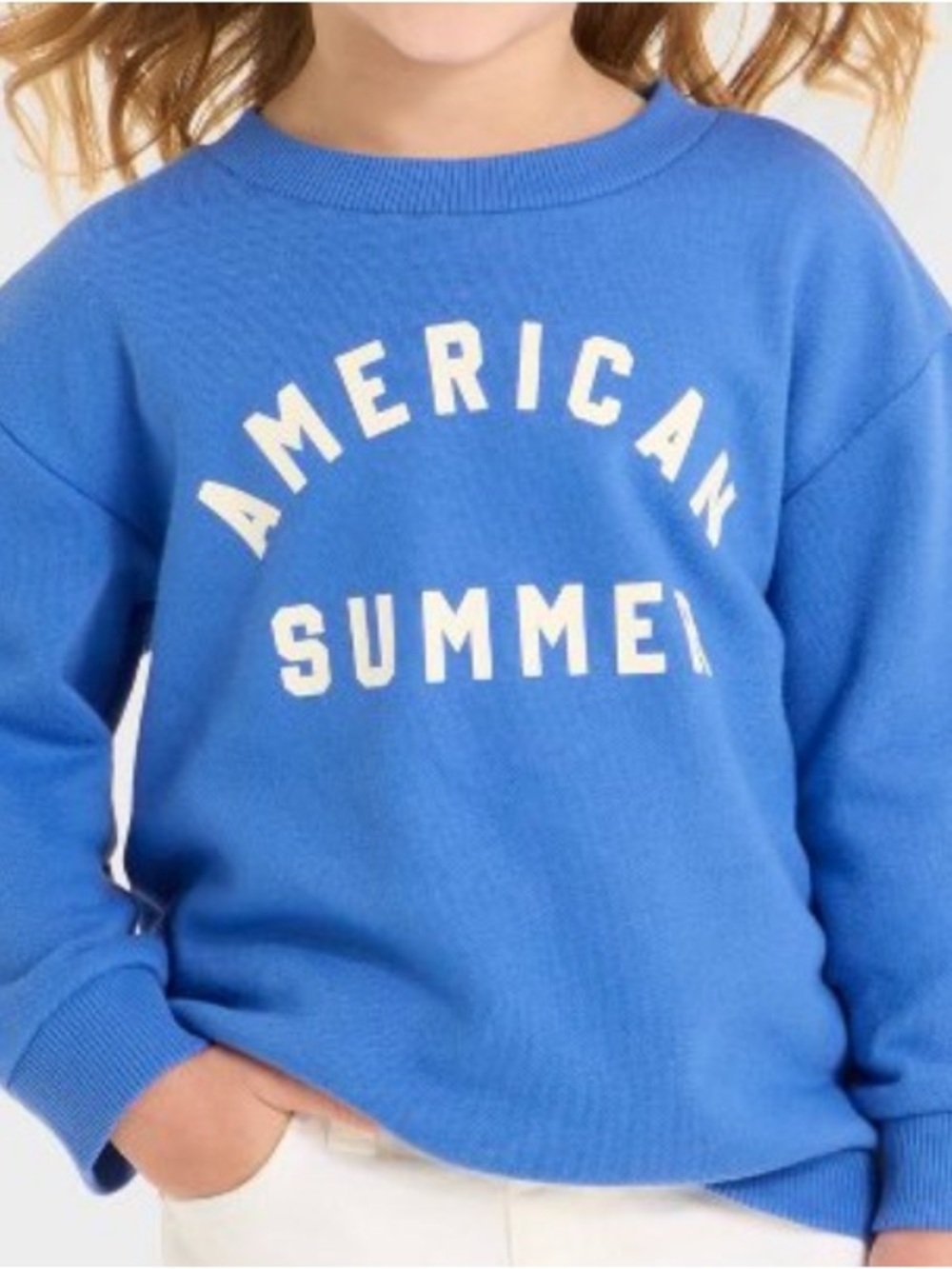 Universal Thread Royal Blue 'American Summer' Crewneck Sweater